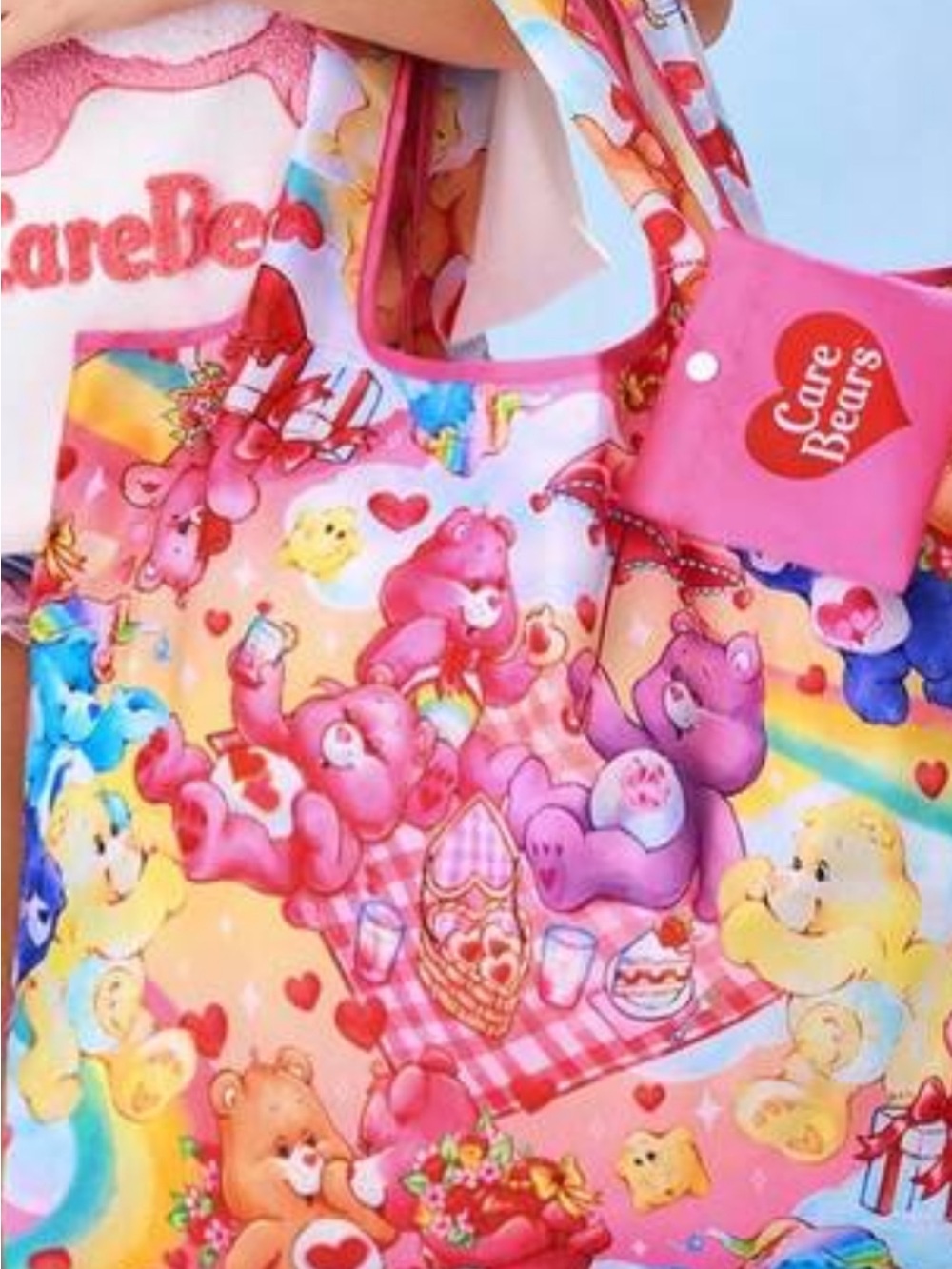 Care Bears Pink Rainbow Tote Bag